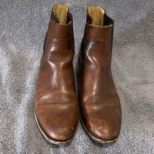 Frye Men's Distressed Brown Leather Boots